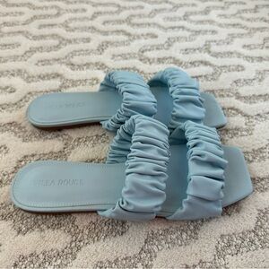 Light blue Villa Rouge sandals, size 8.5. Worn once!